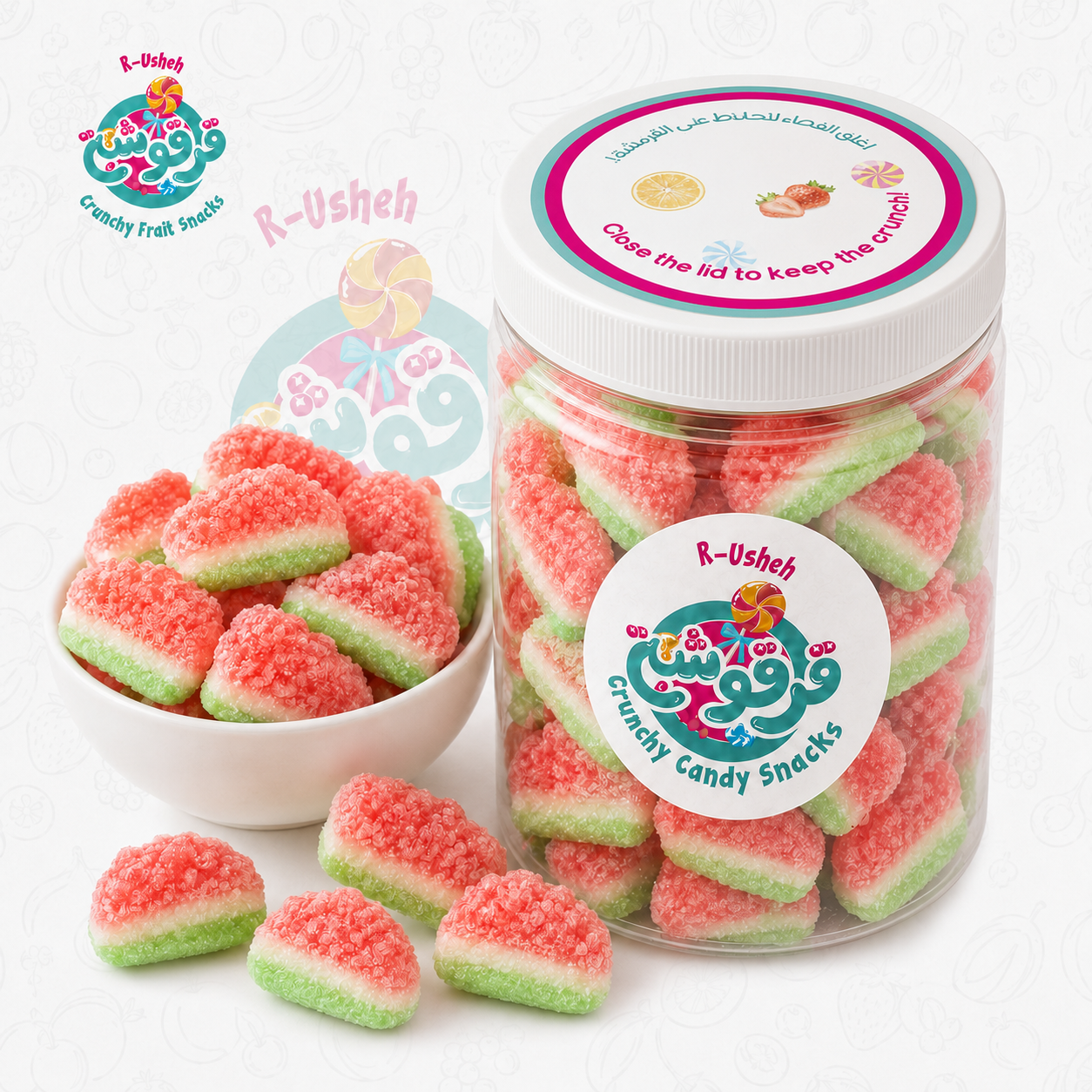 Watermelon Crunchy Candy Snack