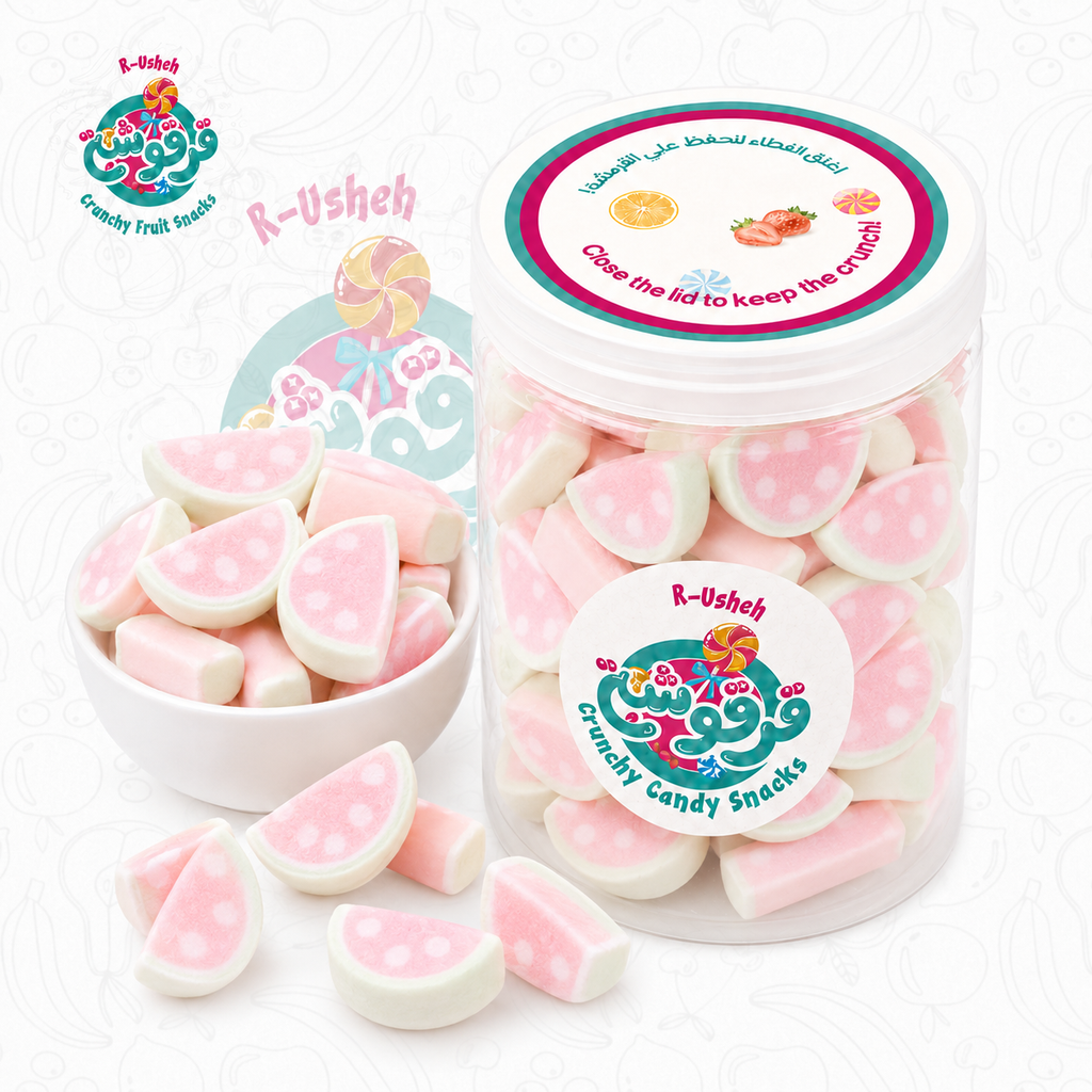 Watermelon Marshmallow Crunchy Candy Snack