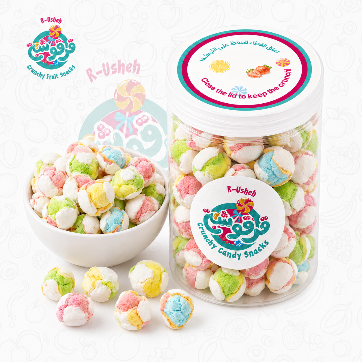 Cotton Candy Crunchy Candy Snack
