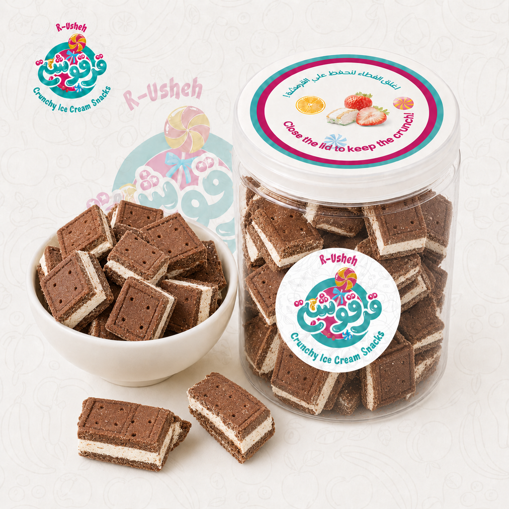 Bisco Vanilla sandwich Ice Cream Crunchy Snack