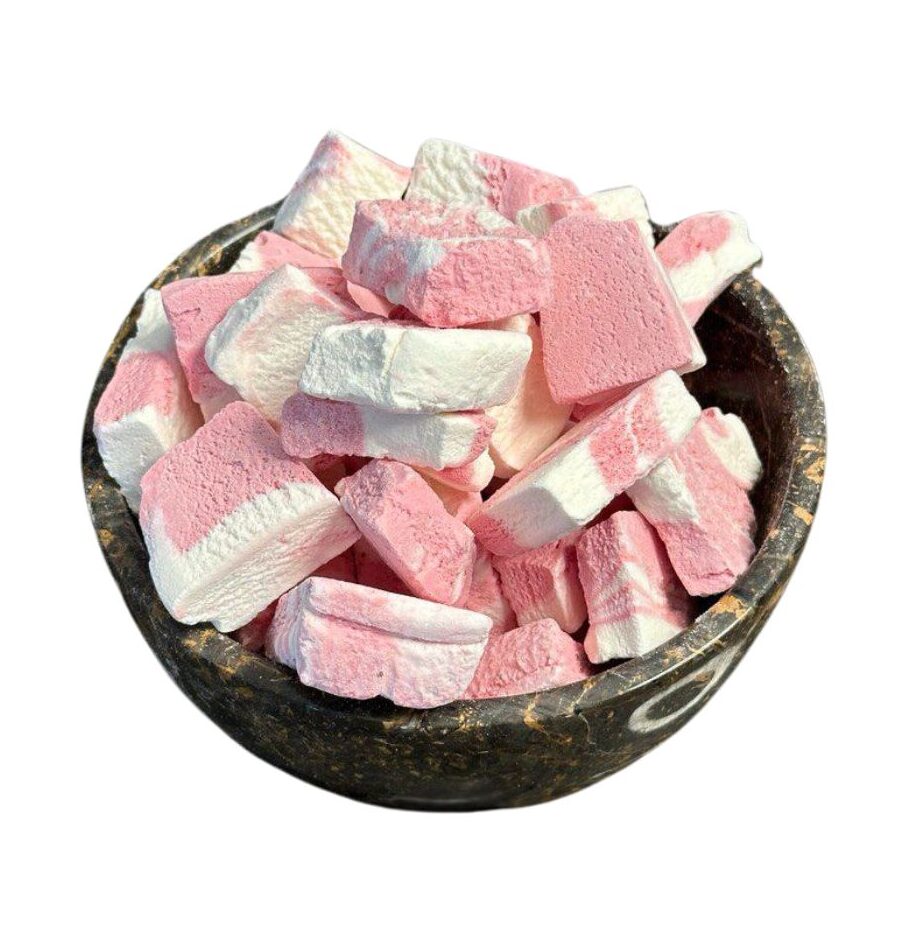 Vanilla Strawberry Crunchy Ice Cream Snack