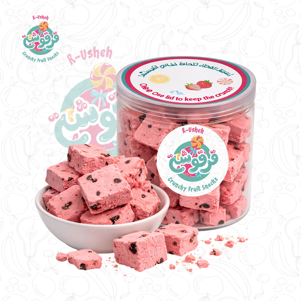 Watermelon Crunchy Ice Cream Snack