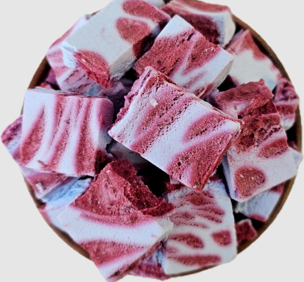 Blueberry Mulberry Crunchy Ice Cream Snack