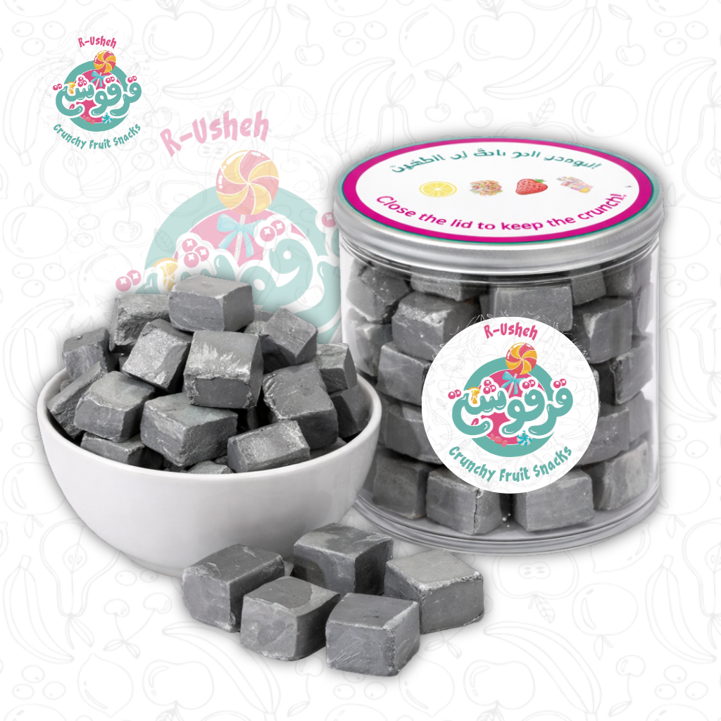 Charcoal Custard Crunchy Ice Cream Snack